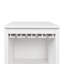 WHITE Colour Modular Wine Bar Cabinet With Storage Shelves With Hutch For Dining Room