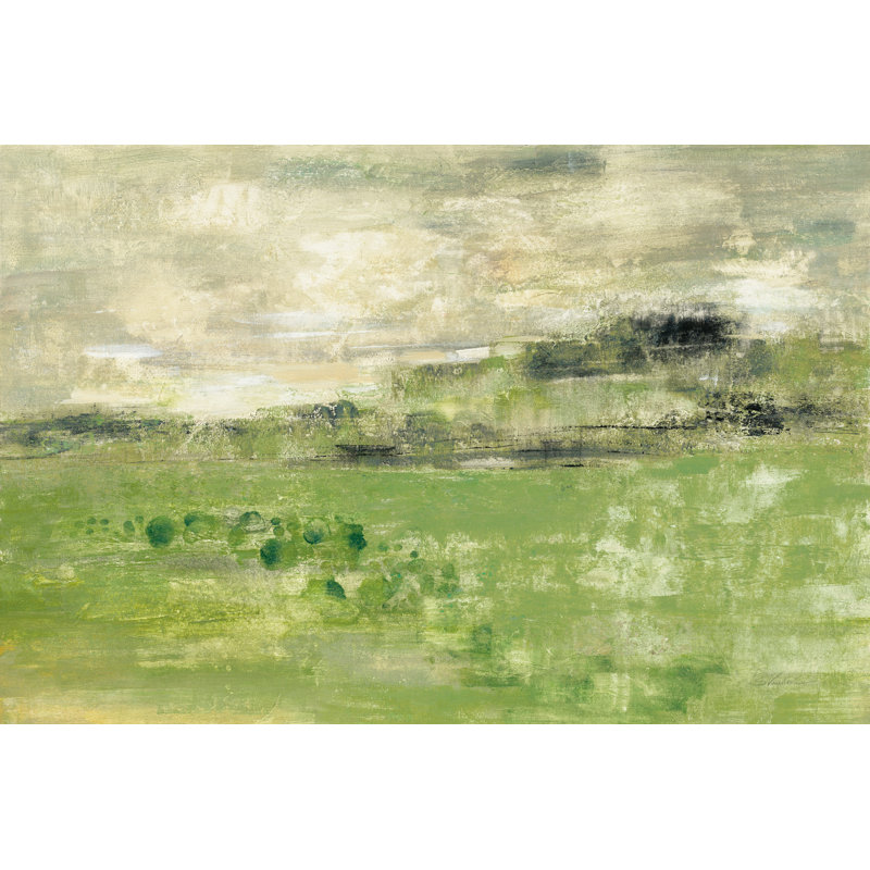 «Spring Valley I Green» par Silvia Vassileva, reproduction sur toile tendue, H 20 po x l 30 po, Non