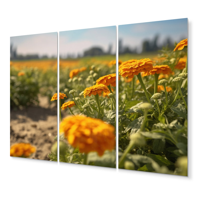 Modern Plants & Flowers Wall Decor on Metal