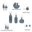 Ensemble de 3 vases en verre Kewstoke-1740062015