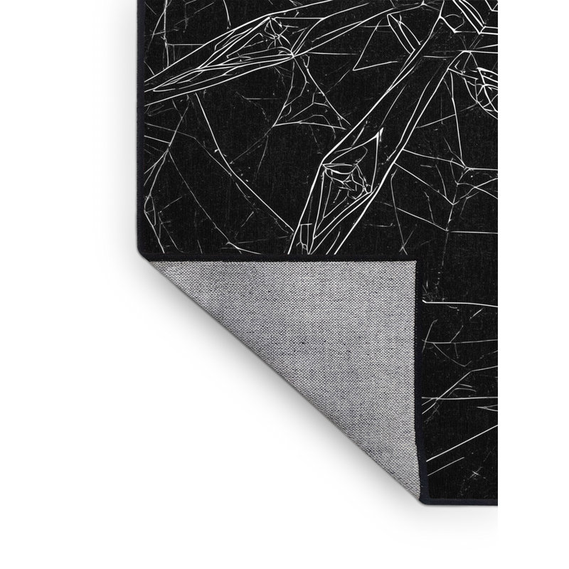 Machine Washable Pavle Global Inspired Geometric Rug in Gray – Binding, 2 x 4