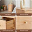 Armoire de rangement en chêne massif pour table de chevet