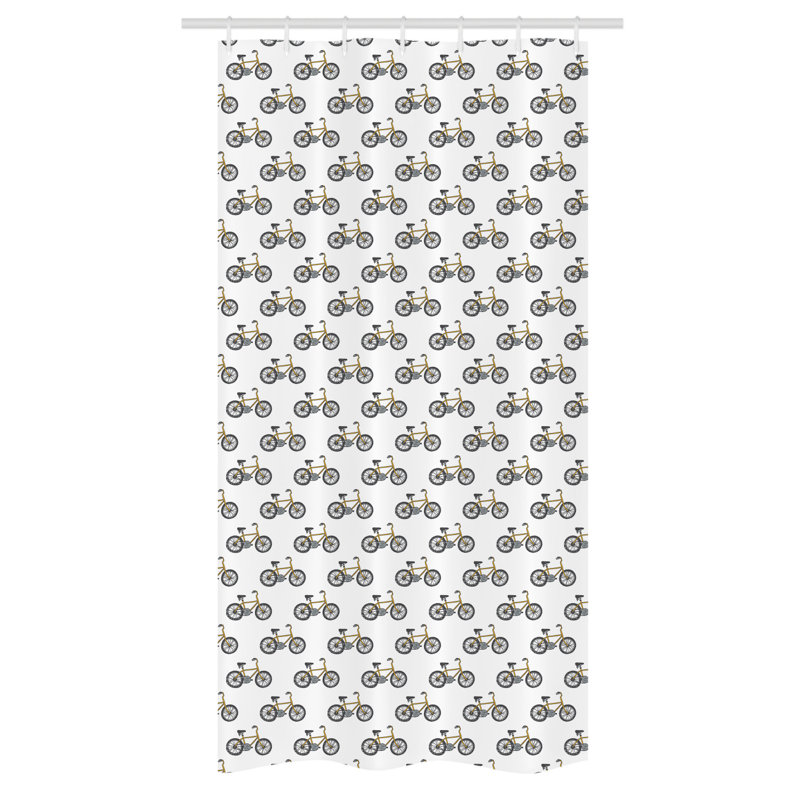 Evaline Shower Curtain with Hooks Included, 72" H x 36" W