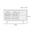 Vitrine de porte en verre simple et moderne-121900304
