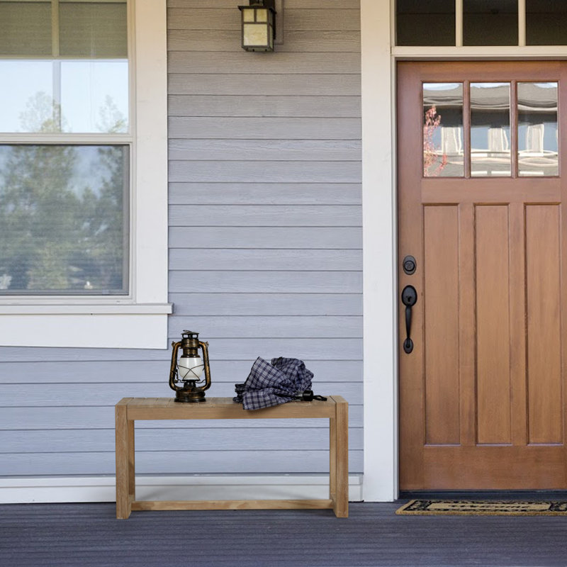 Brigida 31.5"W Solid Wood Bench,Entry Bench,Corridor Bench,Outdoor Bench, 15.7" H x 31.5" W x 11.8" D