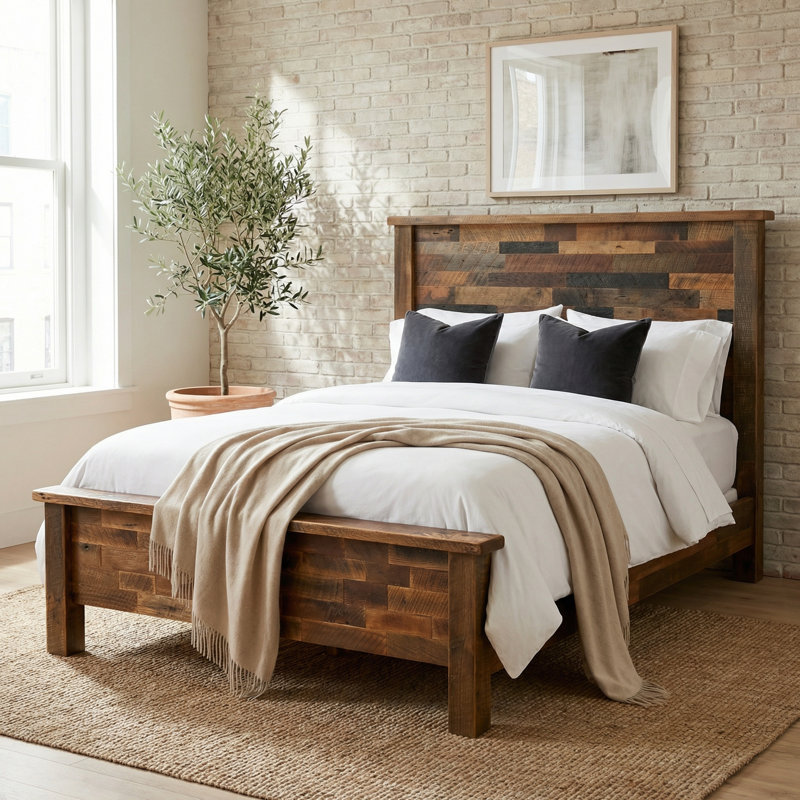 Fireside Lodge Barnwood Americana Bed - King, King