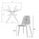 Folmar 4 - Person Dining Table Sets With 39'' Round Table & 4 Upholstered Fabric Chairs