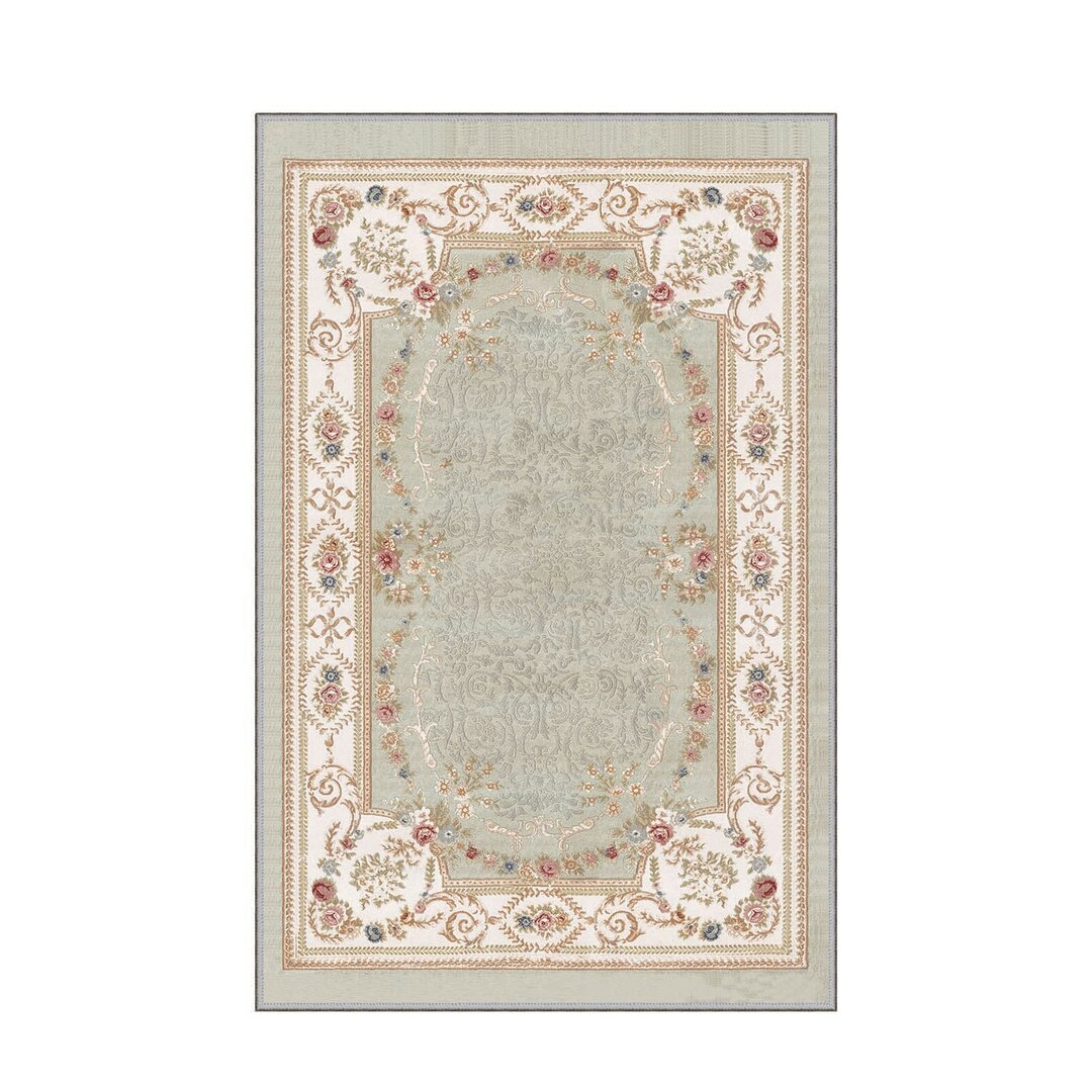 Flachgewebe-Teppich Alston in Beige