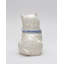 Bonbonnière en céramique fine blanche en forme de Westie - 18,4 cm de hauteur