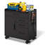 Mobile Tool Storage Cabinet with Lockable Compartment, 4 Drawers and Steel Top, Rolling Garage Organizer, 34.3"H