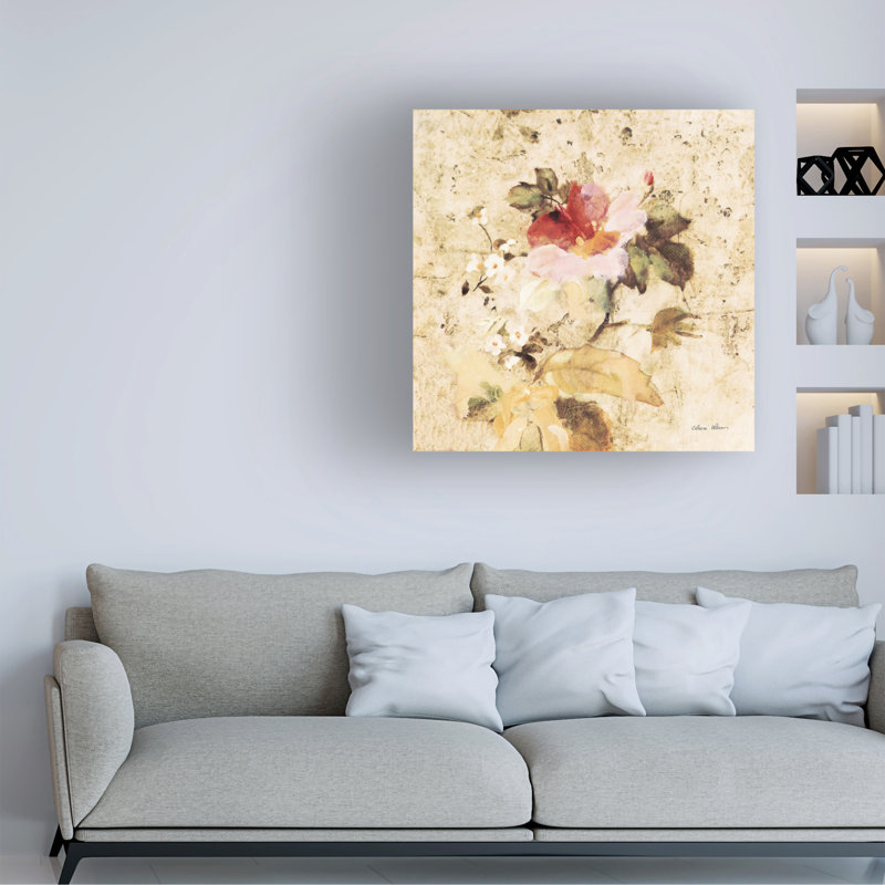 Art sur toile «bolologia Cheri Blum Spring Roses IV», H 14 po x l 14 po