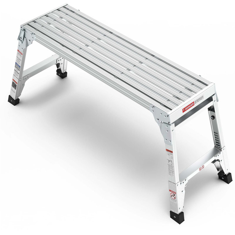 Aluminum Work Platform Large Size Step Stool Folding Portable Work Bench