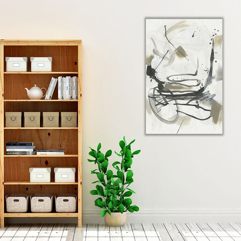 Serpentine Alphabet I - reproduction d'art sur toile, H 48 po x l 32 po