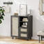 Buffet en rotin avec tablette réglable-405221102