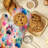 Paw Print Splatter Oven Mitt Cotton Twill