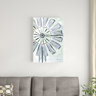 " Farmhouse Windmill " by Farida Zaman Painting Print