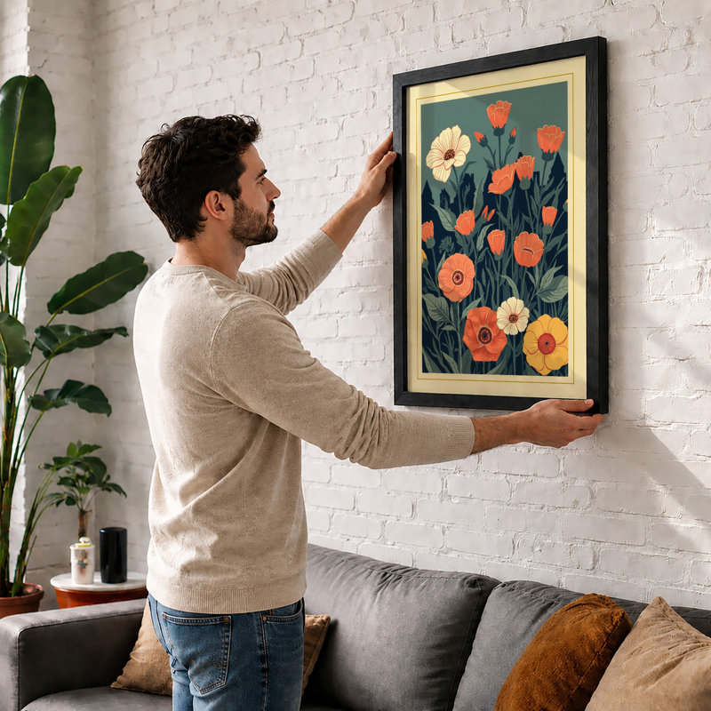 Autumn Cluster Botanical - Framed Print, Unframed, A1 - 84.1 x 59.4 cm