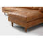 Canapé et méridienne en cuir véritable de 111,4 po de largeur Brochu-851560644-851560666