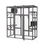 Très grande cage à chat - Gris