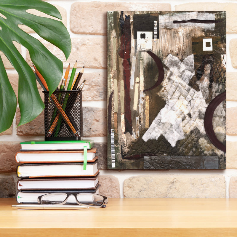 "Epic Graffiti" Time To Part Ways 2 "par Renee Kaelber, art mural sur toile, 12 po x 16 po