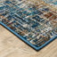 Tapis abstrait bleu / sarcelle / rouille-490522920