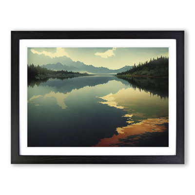 Beauty Of The Forest Lake - Single Picture Frame Print