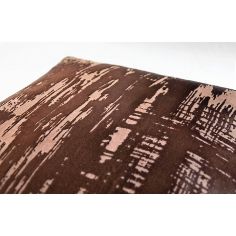 Square Pillow Cover & Insert, 18"H x 18"W, Sable