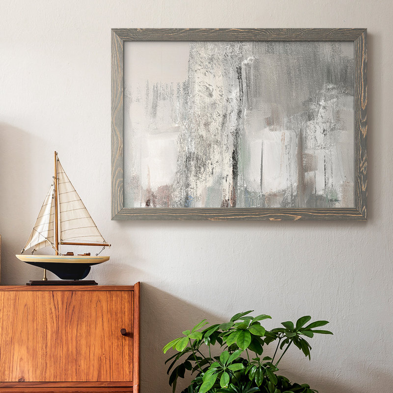 " Glittering Shoreline ", Gray, 14" H x 20" W