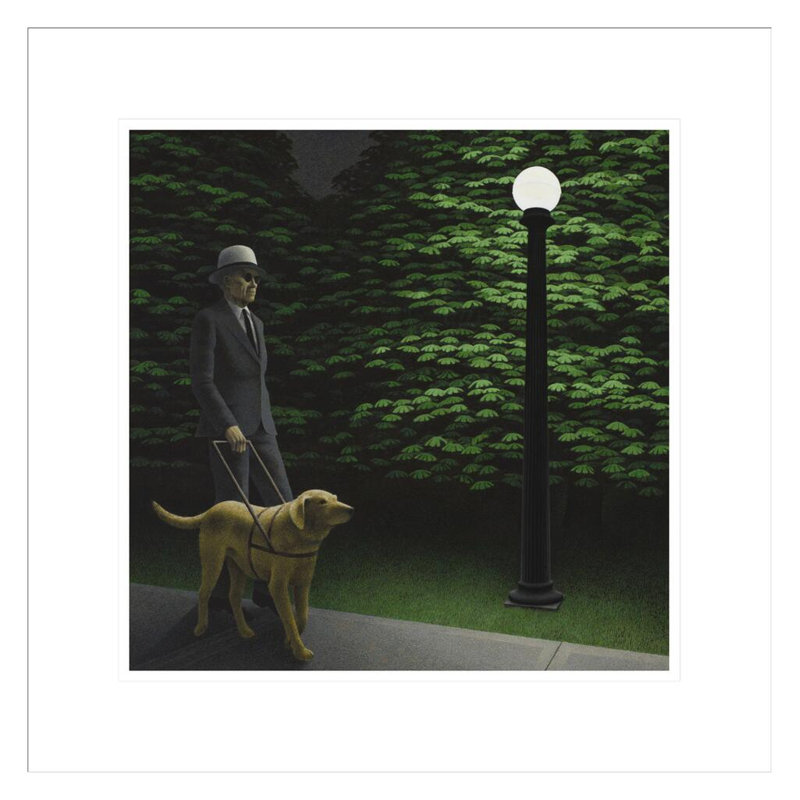«Night Walk» par Alex Colville, impression giclée sur cadre, H 17,77 po x l 17,75 po