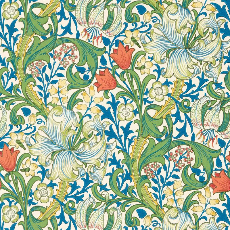 Bedford Park Golden Lily Wallpaper