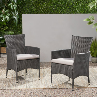 Mcnealy Patio Dining Chairs with Cushions