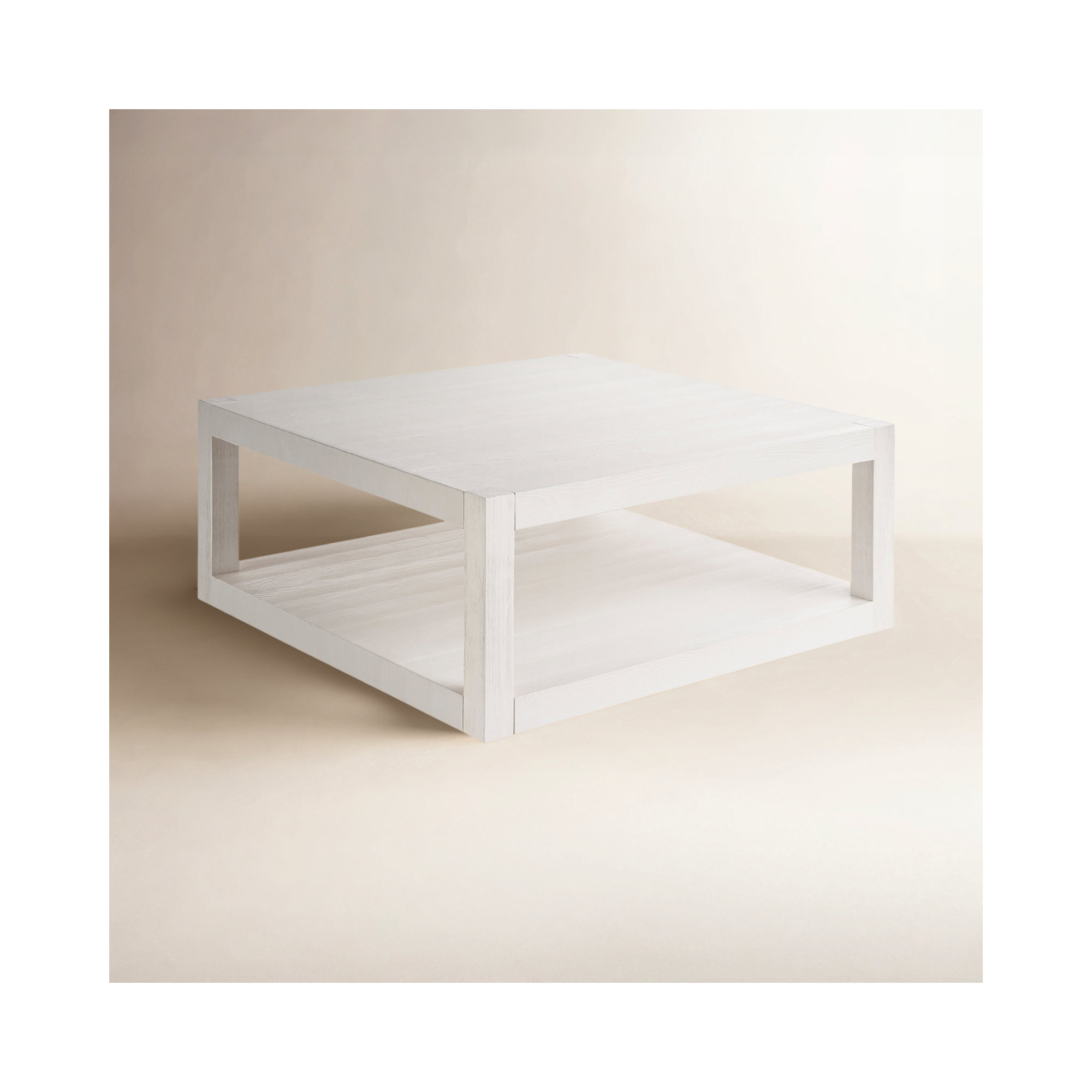 Rosalie Solid Wood Coffee Table, 17" H x 38" L x 38" W