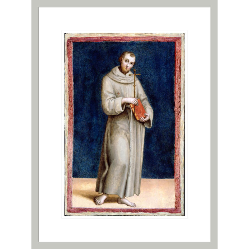 Saint François d'Assise par Raphaël - Impression sur toile, H 41,5 po x l 29,82 po