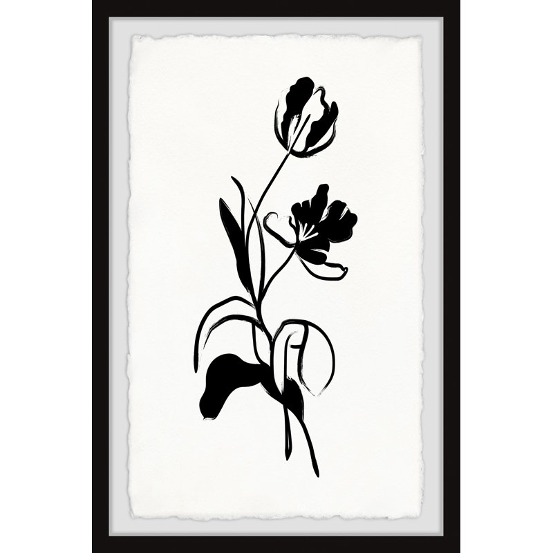 «Flowers For Her», reproduction encadrée, H 12 po x l 8 po x P 1,5 po