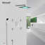 Ensemble de douche Bravat Bathroom 8 po DEL avec 2 jets de massage et mitigeur mural Bravat-135033587-135033590-135033593