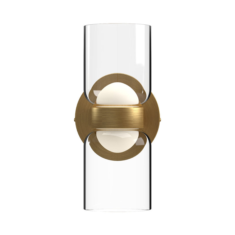 Cedar Aluminium LED Up & Downlight, Brushed Gold