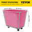 Tissu / chariot en acier inoxydable avec roulettes