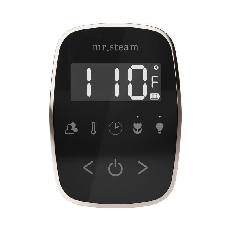 ButlerTouch Steam Shower Control Package with TempoTouch Control and Linear Steamhead , Polished Nickel