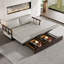 Canapé-lit convertible 74,8 po en tissu Nano Tech-129932432