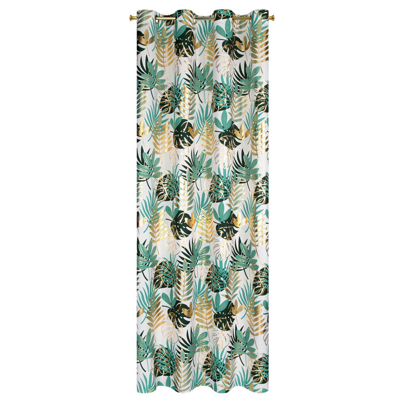 Malta Polyester Eyelet Curtain Panel, Green