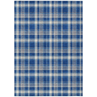Washable Plaid Indoor / Outdoor Rug