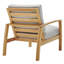 Fauteuil de jardin en bois d'eucalyptus Orlean