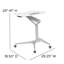 Mobile Sit-Down, Stand-Up Ergonomic Computer Desk-454609951