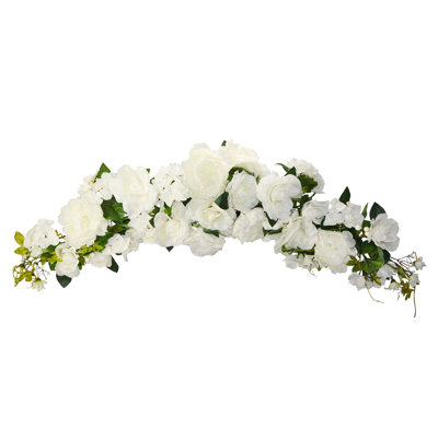 48" Large Peony Rose Hydrangea Swag