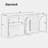 Storage Console Table With 4 Doors-278412207