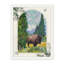«Bison Buffalo Cypress Tree Landscape» sur papier-98266331