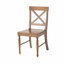 Ensemble de chaises de salle à manger en bois d'acacia, 2 pièces, chêne foncé-326096193