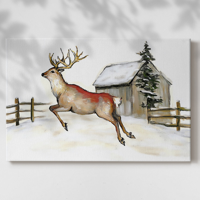 Art des fêtes de Noël III - Toile tendue avec châssis - XCII, H 12 po x l 18 po