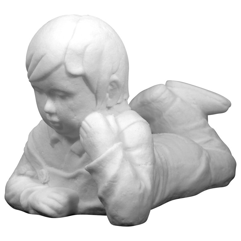Statue Hilarion Desmond Day Dreaming Boy, Blanc