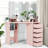 Oryon 56"x44" Corner Makeup Vanity with Lights, Vanity Desk with Mirror,10 LED Lights,5 Drawers-1589516207